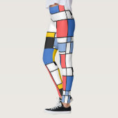 Moderne kunst stijl Mondrian leggings ontwerp (Links)