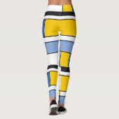 Moderne kunst stijl Mondrian leggings ontwerp (Achterkant)