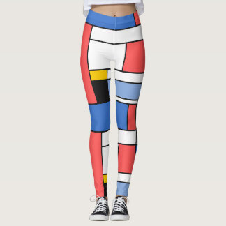 Moderne kunst stijl Mondrian leggings ontwerp