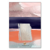 Moderne Kunst Tafel Nummers/Pin Het op de zitplaat Kaart (Achterkant)