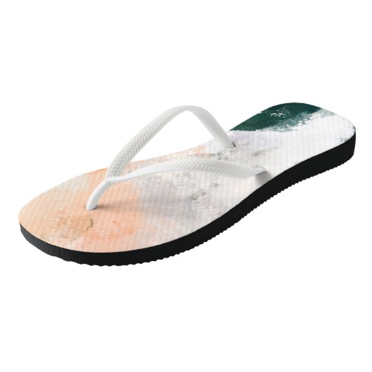 Moderne kunst teenslippers (Schuin)