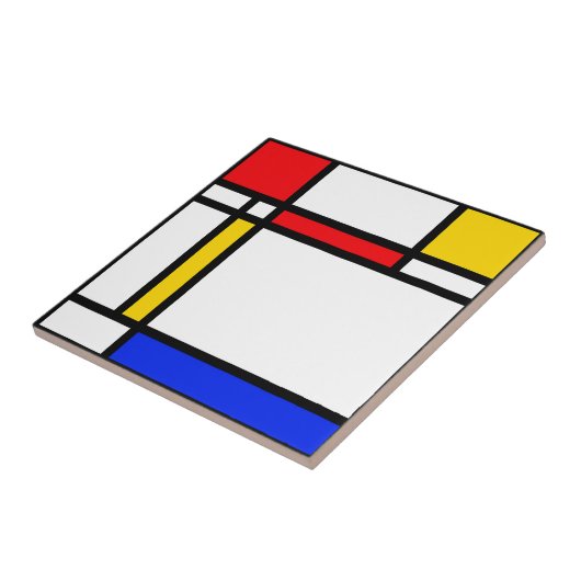 Moderne kunst tegeltje (Zijkant)