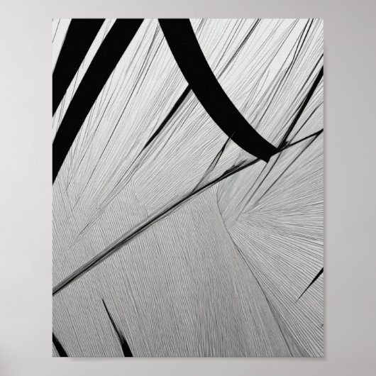 Moderne kunst tekening minimalistisch poster (Voorkant)