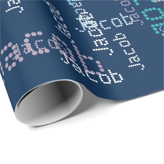 Moderne kunst toevoegen naam cadeaupapier (Rol Hoek)