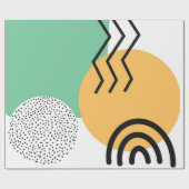 Moderne kunst uit de middeleeuwen cadeaupapier (Vlak)