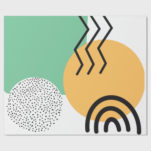 Moderne kunst uit de middeleeuwen  cadeaupapier (Vlak)