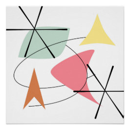 Moderne kunst uit de middeleeuwen perfect poster