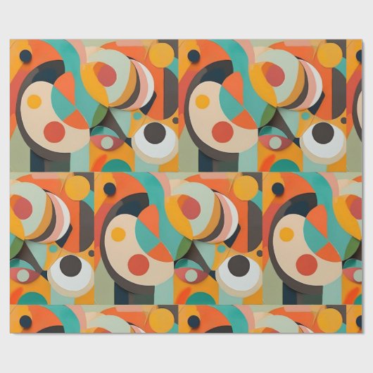 Moderne kunst uit het midden van de eeuw, diverse  cadeaupapier (Vlak)