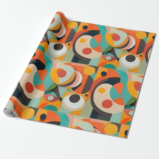 Moderne kunst uit het midden van de eeuw, diverse  cadeaupapier (Uitgerold)