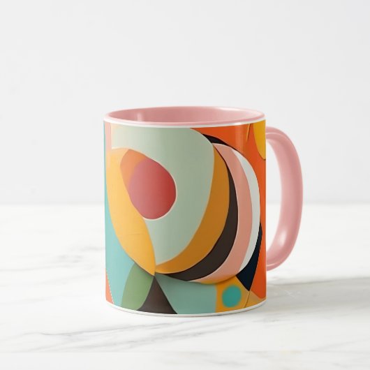 Moderne kunst uit het midden van de eeuw, diverse  mok (Voorkant rechts)