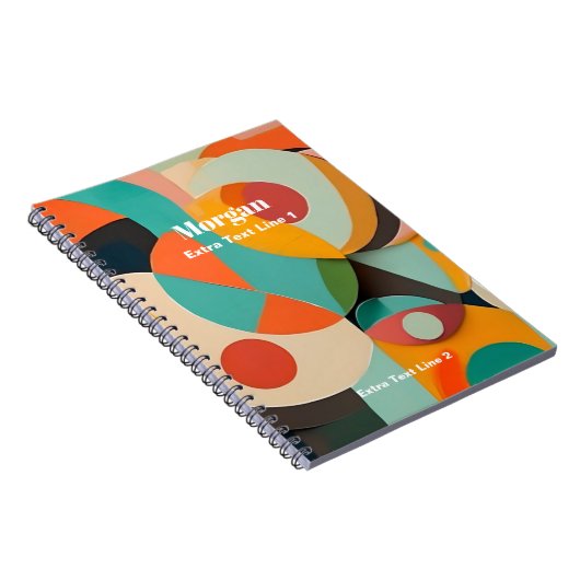 Moderne kunst uit het midden van de eeuw, naam & 2 notitieboek (Rechterzijde)