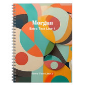 Moderne kunst uit het midden van de eeuw, naam & 2 notitieboek (Voorkant)