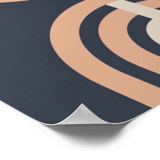 Moderne kunst uit het midden van de eeuw. poster (Hoek)