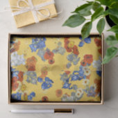 Moderne kunst Van Gogh Bloemen op Geel Tissuepapier (Geschenk)