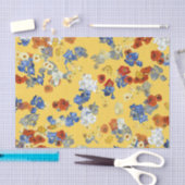 Moderne kunst Van Gogh Bloemen op Geel Tissuepapier (Craft)