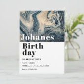 Moderne kunst verjaardag kaart (Staand voorkant)