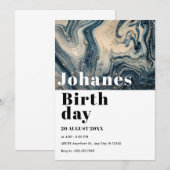 Moderne kunst verjaardag kaart (Voorkant / Achterkant)