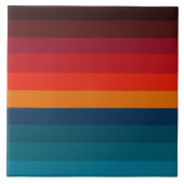 Moderne kunst verloopstrepen tegeltje (Voorkant)