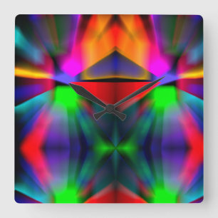 Moderne kunst vierkante klok