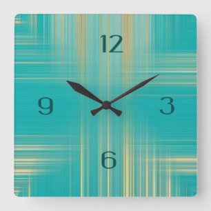 Moderne kunst vierkante klok