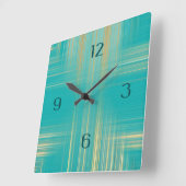 Moderne kunst vierkante klok (Hoek)