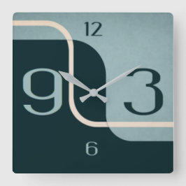 Moderne kunst vierkante klok