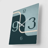 Moderne kunst vierkante klok (Hoek)