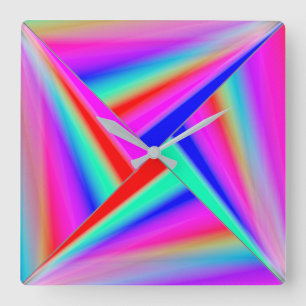 Moderne kunst vierkante klok