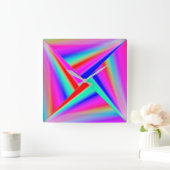 Moderne kunst vierkante klok (Huis)