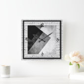 Moderne kunst vierkante klok (Huis)