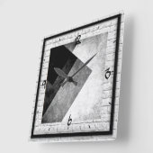 Moderne kunst vierkante klok (Hoek)