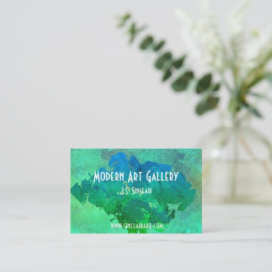 Moderne kunst visitekaartje (Staand voorkant)