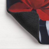 Moderne kunst Vrouw met rode roos Muismat (Hoek)