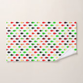 Moderne Kunst Waterdruppels Traandrop Patroon Hand Bad Handdoek (Handdoek)