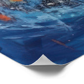 Moderne kunst Whale Painting Poster (Hoek)