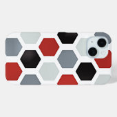 Moderne kunst zeshoek patroon Case-Mate iPhone case (Achterkant (horizontaal))