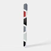 Moderne kunst zeshoek patroon iPhone 15 case (Rechterkant)