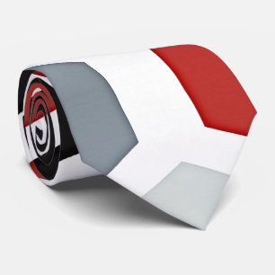 Moderne kunst zeshoek patroon stropdas