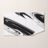 Moderne kunst zwart-wit handdoek (Handdoek)