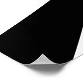 Moderne kunst zwart-wit poster (Hoek)