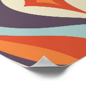 Moderne kunstachtergrond uit de midden-eeuw. Abstr Poster (Hoek)