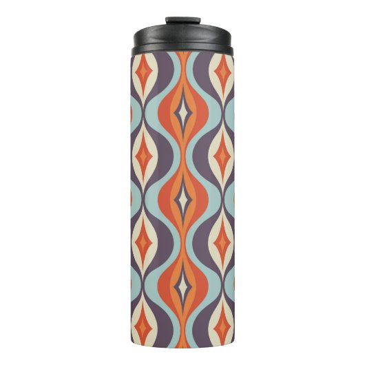 Moderne kunstachtergrond uit de midden-eeuw. Abstr Thermosbeker (Voorkant)