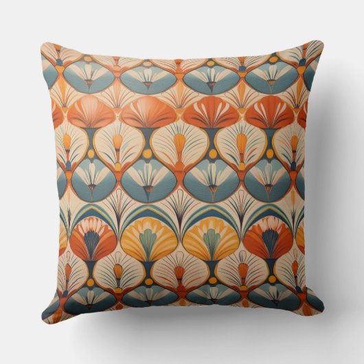 Moderne kunstbladeren kussen (Achterkant)