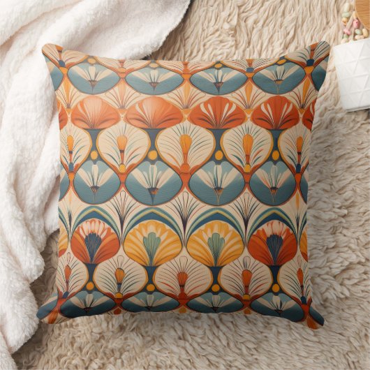 Moderne kunstbladeren kussen (Deken)