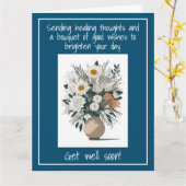 Moderne kunstbloem Boho stijl krijgen snel goed Kaart (Gele Bloem)