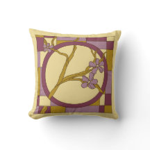 Moderne kunstbloemen cirkelen paars