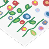 Moderne kunstbloemen korte tafelloper (Hoek)