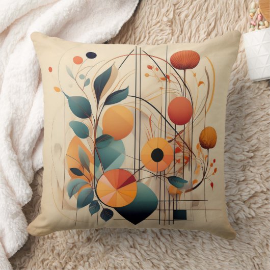 Moderne kunstbloemen kussen (Deken)