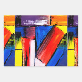 Moderne kunstcadeauverpakking inpakpapier vel