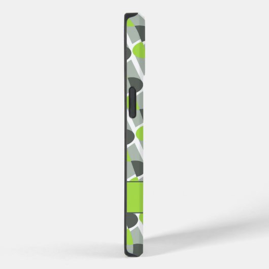 Moderne kunstdeco geïnspireerde heldere groene naa Case-Mate iPhone case (Achterkant / Rechts)